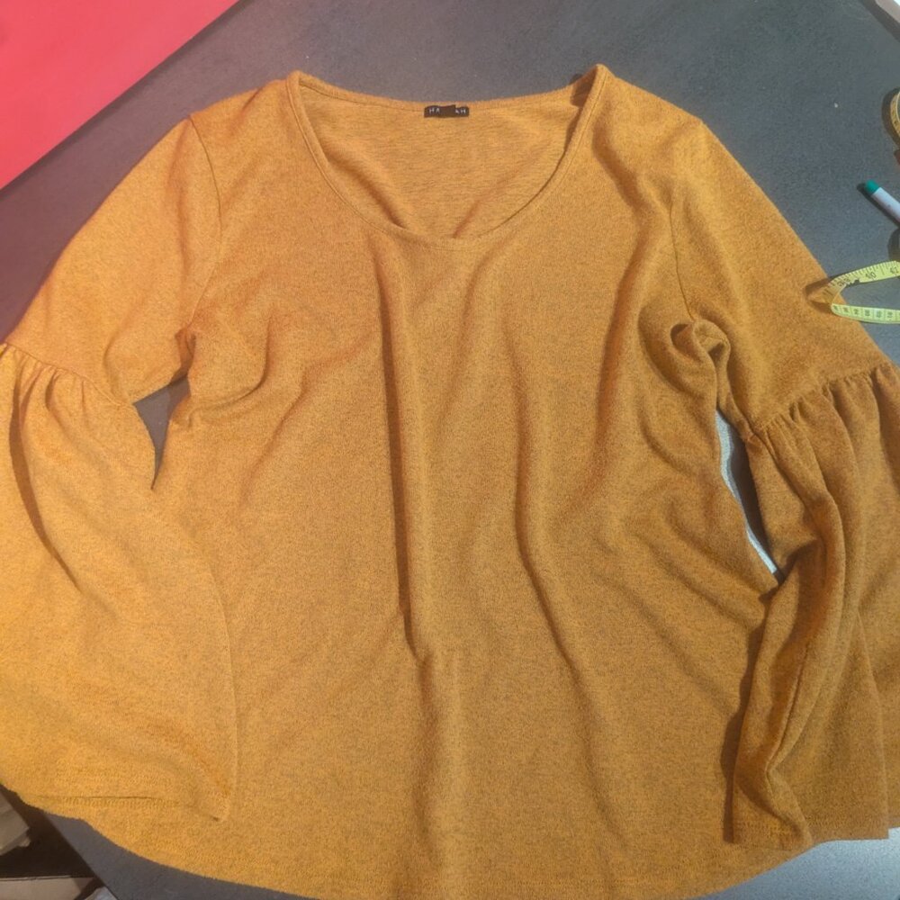 Flattering Bell Sleeve Sweater Top